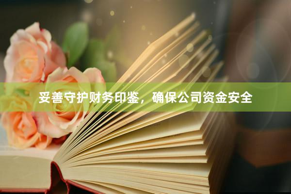 妥善守护财务印鉴，确保公司资金安全